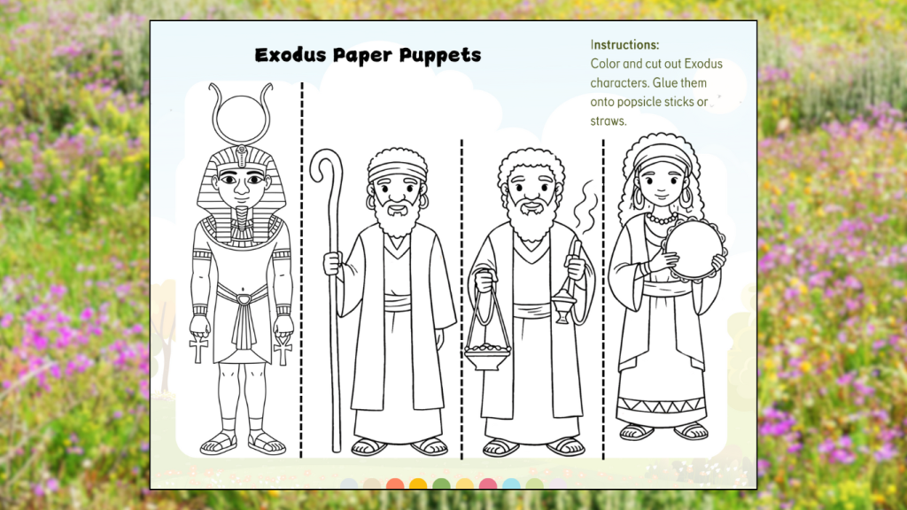 Exodus Paper Puppet Activity