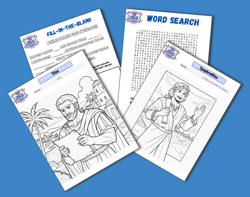 Titus and Epaphroditus Activity Sheets