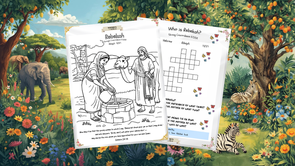 Rebekah Activity Sheets