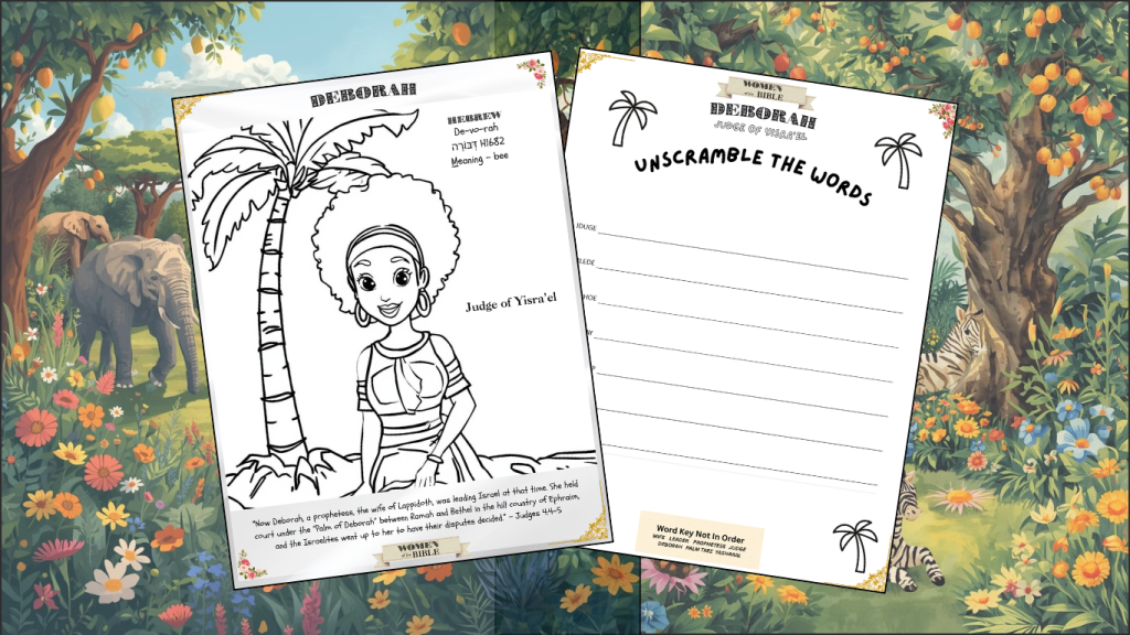 Deborah Activity Sheets