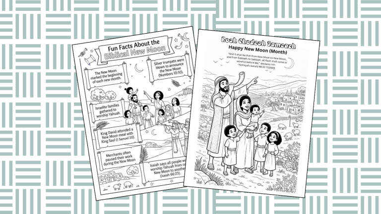 Biblical New Moon Activity Sheets