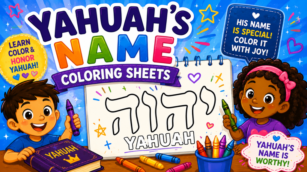 Yahuah’s Name Coloring Sheets
