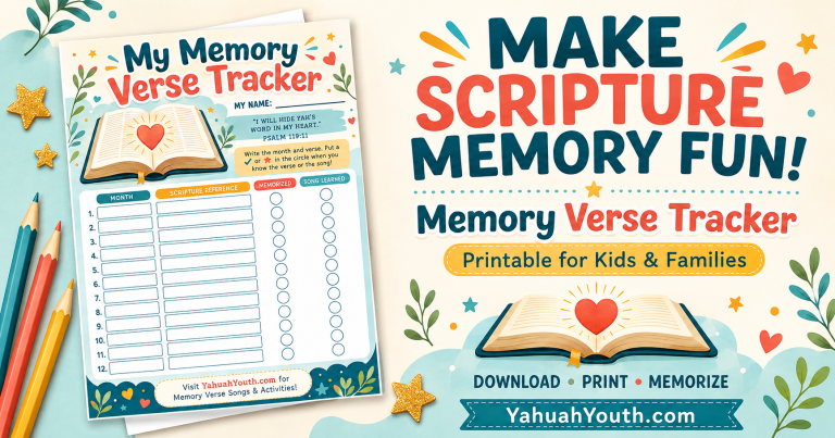 Memory Verse Tracker Packet: 5 Pages + New Look